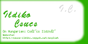 ildiko csucs business card